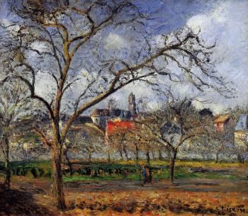 卡米耶 畢沙羅 On Orchard in Pontoise in Winter 卡米耶 畢沙羅 On Orchard in Pontoise in Winter